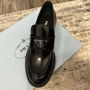 beautiful Prada shoes new in their box with everything compact bags